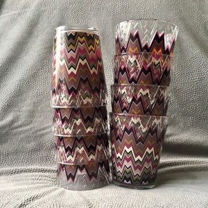 Missoni for Target Acrylic Glasses - Set of 8